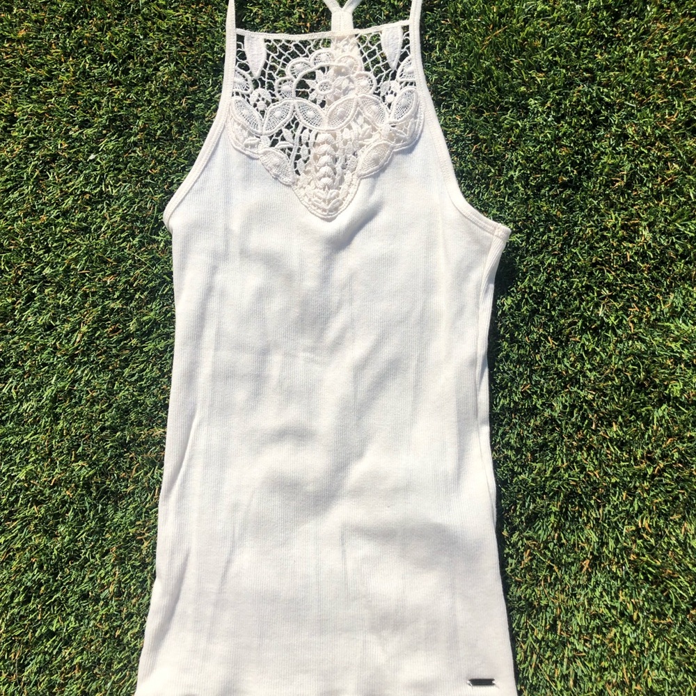 Hollister Racerback Lace Tank